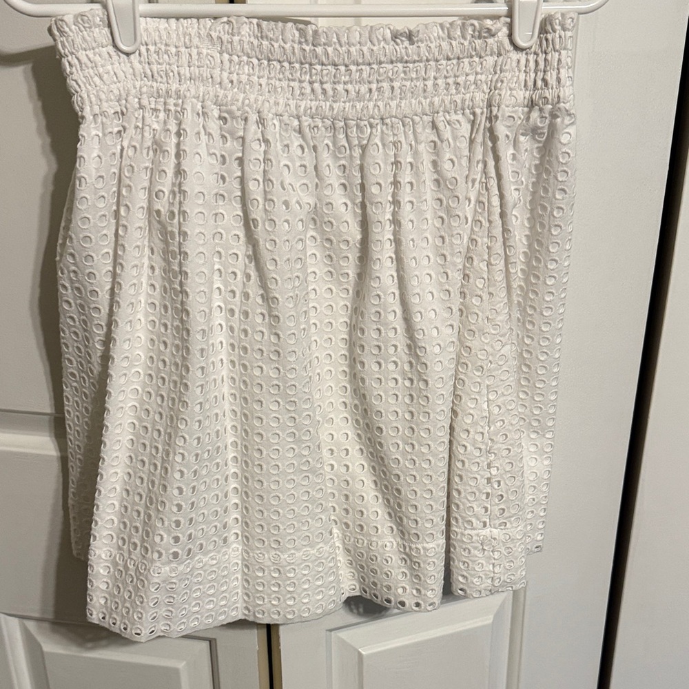 Kate Spade White Eyelet Mini Skirt